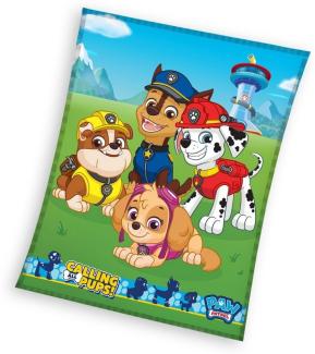 Kinderdecke PAW Patrol Fleecedecke Kuscheldecke 150 x 200 cm, PAW PATROL