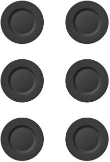 Villeroy & Boch Manufacture Rock Frühstücksteller schwarz 22 cm 6er Set