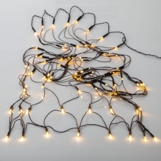 MARELIDA LED-Lichternetz LED Lichternetz Lichterkette Buchsbaum Kugelnetz Timer 8Funkt. 35cm, 60-flammig