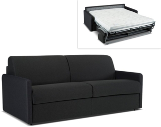 Schlafsofa 2-Sitzer CALIFE - Stoff - Grau - Liegefläche: 120 cm - Matratzenhöhe: 22 cm