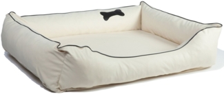 CopcoPet Tierbett Paco Hundebett Beige L - 90 x 70 cm Schaumstoff - Kissen