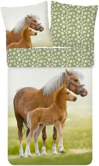 ESPiCO Bettwäsche Trendy Bedding Pferd Renforcé 135 x 200 + 80 x 80 cm