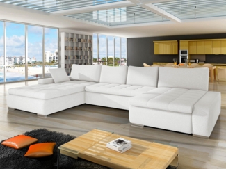 Wohnlandschaft Caro Premium mit Bettkasten und Schlaffunktion (Farbe: Baloo 2073)