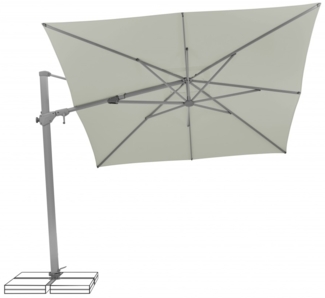 Suncomfort bei Glatz Ampelschirm Varioflex 330x270 cm light grey 013