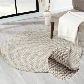 Myflair Möbel & Accessoires Teppich Ava, rund, Höhe: 7 mm, Uni Farben, meliert, Sisal-Optik, auch in rund erhältlich