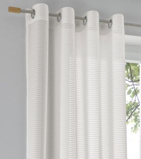 Kutti Vorhang Arrego Vorhang (1 St), Ösen, halbtransparent, Gardine gestreift(1 St)