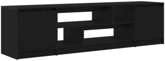 vidaXL TV-Schrank Schwarz Eiche-Optik 188,5x41x50 cm Holzwerkstoff 3328418