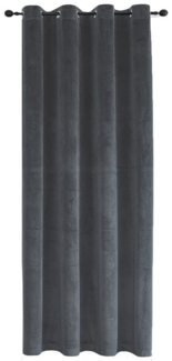 Haus und Deko Gardine Verdunkelungsvorhang Samt weich Ösen 140 x 225 cm Vorhang blickdicht (1 St), Ösen, Polyester