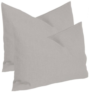 Haus und Deko Kissenbezug Kissenbezug 2er Set Struktur Leinenoptik Kissenhülle Deko Kissen Doppe, (2 Stück)