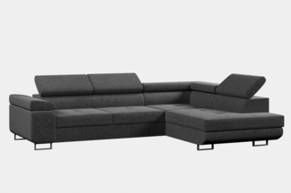 MOEBLO Ecksofa BUZZ L, mit Schlaffunktion, mit Bettkasten Funktionalität Polsterecke, Modulares Sofa Hochwertige Materialien, (BxHxT): 275x90x202cm