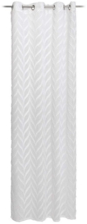 Gözze 'ROMBO' Ösenvorhang, 100% Polyester weiß, 140x245 cm
