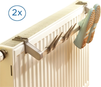 Ruco Heizkörper-Wäschetrockner, für Schuhe, Aluminium/Kunststoff, 2er Set