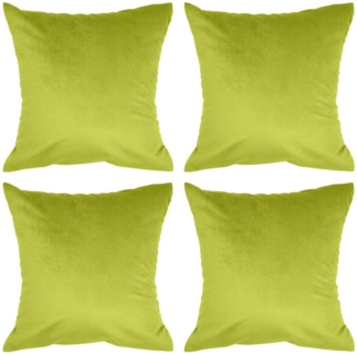 Amilian Kissenbezüge - 4er Set Kissenbezug - Zierkissenbezüge - Kissenhüllen, (4 Stück), 40x40 cm, Kissenhülle für Kissen, Zierkissen, Sofakissen, Dekokissen