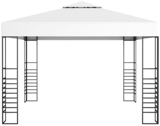 vidaXL Gartenpavillon 3×3 m Weiß 48033