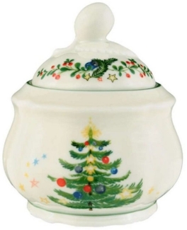 Seltmann Weiden Zuckerdose Marie-Luise Weihnachten Weihnachtsgeschirr, Porzellan, 6 Pers.