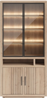 Buffet Pavie, Holz, Metall, Holzfarben, 100 x 215 x 42 cm