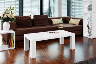 SalesFever Couchtisch 120 x 60 x 40 cm weiß MDF