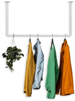 RSR Hangers Kleiderstange Milow Weiß Garderobe Garderobenstange U-Form