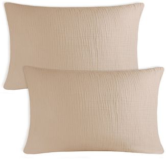 Blumtal Kissenbezug Musselin Kissenbezug - Oeko-TEX zertifiziertes Musselin Kopfkissen, (2 Stück), 100% Baumwolle