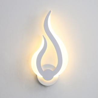 Goeco Wandleuchte Flammen Wandlampe, für Flur, Innenhof, 10W warmes Licht 34*16,5cm, Integrierte LED-Beleuchtung, Warmweiß