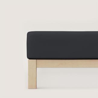 Adam Matheis Schlafgut Jersey-Elasthan Spannbetttuch 160x220 cm Farbe 556 Titan