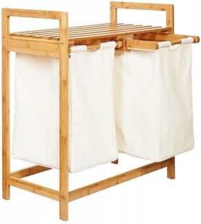 Wäschekorb aus Bambus 74 x 63,5 x 33 cm