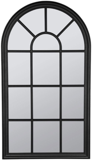 Spiegel Kathi , Glas, Holz , Schwarz, Verspiegelt , 100 x 180 x 0 cm