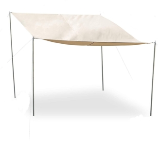Defactoshop Sonnensegel Sonnensegel Sonnenschutz Camping Sonnendach Aufstellstang 3x4 Diverse, (4-tlg)
