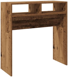 vidaXL Konsolentisch, Holzwerkstoff Altholz-Optik, 78 x 30 x 80 cm