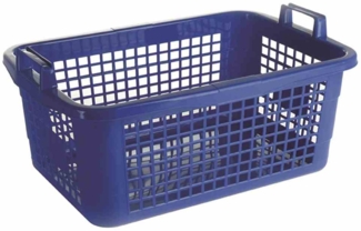 Wäschekorb eckig 80 cm, 80 l Farbe sortiert
