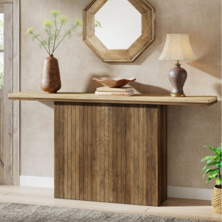 Tribesigns Konsolentisch Rustikaler Eingangstisch, 160 cm Sofatisch für Wohnzimmer, Foyer, Flur
