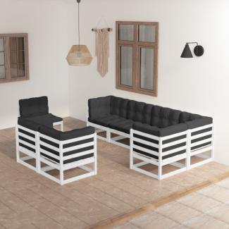 vidaXL 8-tlg. Garten-Lounge-Set mit Kissen Massivholz Kiefer 3076715