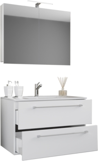 VCM Badmöbel Waschtisch Badinos 914145 Weiß H. 111 x B. 60 x T. 46 cm