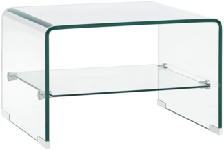 Couchtisch, Sofatisch Transparent 50×45×33 cm Hartglas