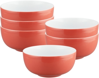 Seltmann Weiden Liberty Pure Colors Müslischale ø 15 cm 6er Set - Flamingo Red