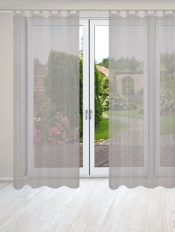 HOME WOHNIDEEN Nessi 2Er Set 245 X 135 cm 2x Fertigschal Grau