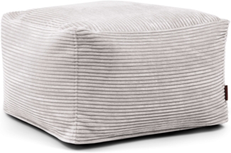 Sitzsack ‘Softbox‘, Bezugstoff - Waves, 100% Polyester, White Grey, 40x70x70 cm.