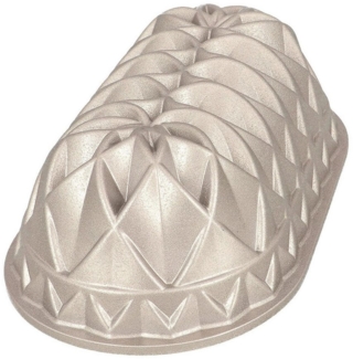 Birkmann Gugelhupfform CONTOURA, L 26 cm, Grau, Aluminiumguss, (1-tlg), antihaftbeschichtet