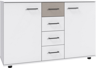 Wimex Kombikommode Taiga, obere Schublade in Absatzfarbe oder uni weiß