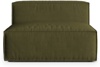 Micadoni Modul Nuria 2-Sitzer Samt Moßgrün Melange