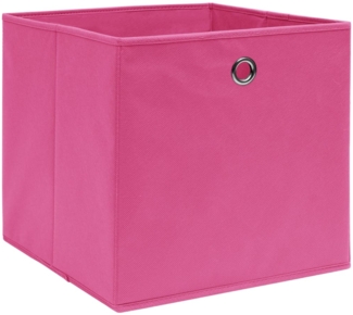 Aufbewahrungsboxen, faltbarer Korb 10 Stk. Vliesstoff 28 x 28 x 28 cm Rosa