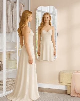 Schmuckschrank, Spiegelschrank, Hängeschrank mit LED-Beleuchtung, Wandschrank mit Spiegel, abschließbar, mit Innenspiegel, Oberfläche in Weiß, Innenfutter in Greige