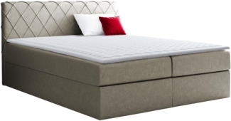 Boxspringbett Brasil, Natur, 140x200 cm