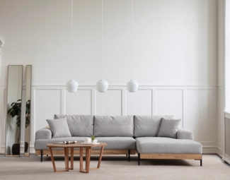 Ecksofa, 'Eti', 78 x 170 x 280, Grau