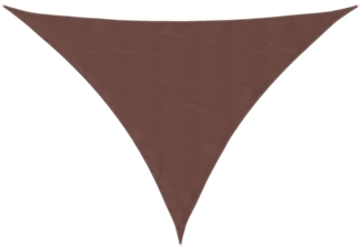 vidaXL Sonnensegel Oxford-Gewebe Dreieckig 4x5x6,4 m Braun 135844