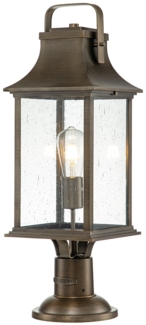 Elstead Grant Sockellaterne bronze poliert Glas 65cm