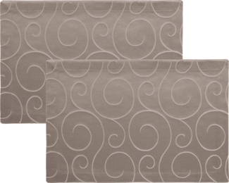 Erwin Müller Platzset Tischset 2er-Pack, Damast Uni