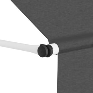 vidaXL Einziehbare Markise Handbetrieben 400 cm Anthrazit 143692