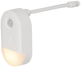 WC Nachtlicht ,Functional', WC-Licht oder Wandmontage, Bewegungs- und Dämmerungssensor, buntes und weißes Licht, H 13,7cm