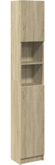 vidaXL Badezimmerschrank Sonoma-Eiche 32x25,5x190 cm Holzwerkstoff 849606